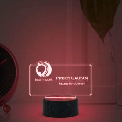 Make-Up-Artist Name Plate With Custom Name